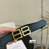 Balenciaga Belt [Heyha] Cowhide Leather Belt - Popular Unisex Design, Hottest Version, Full Packaging, High Quality, Non-Fading Hardware, Authentic-Like Buckle with Gift Box and Tote Bag
