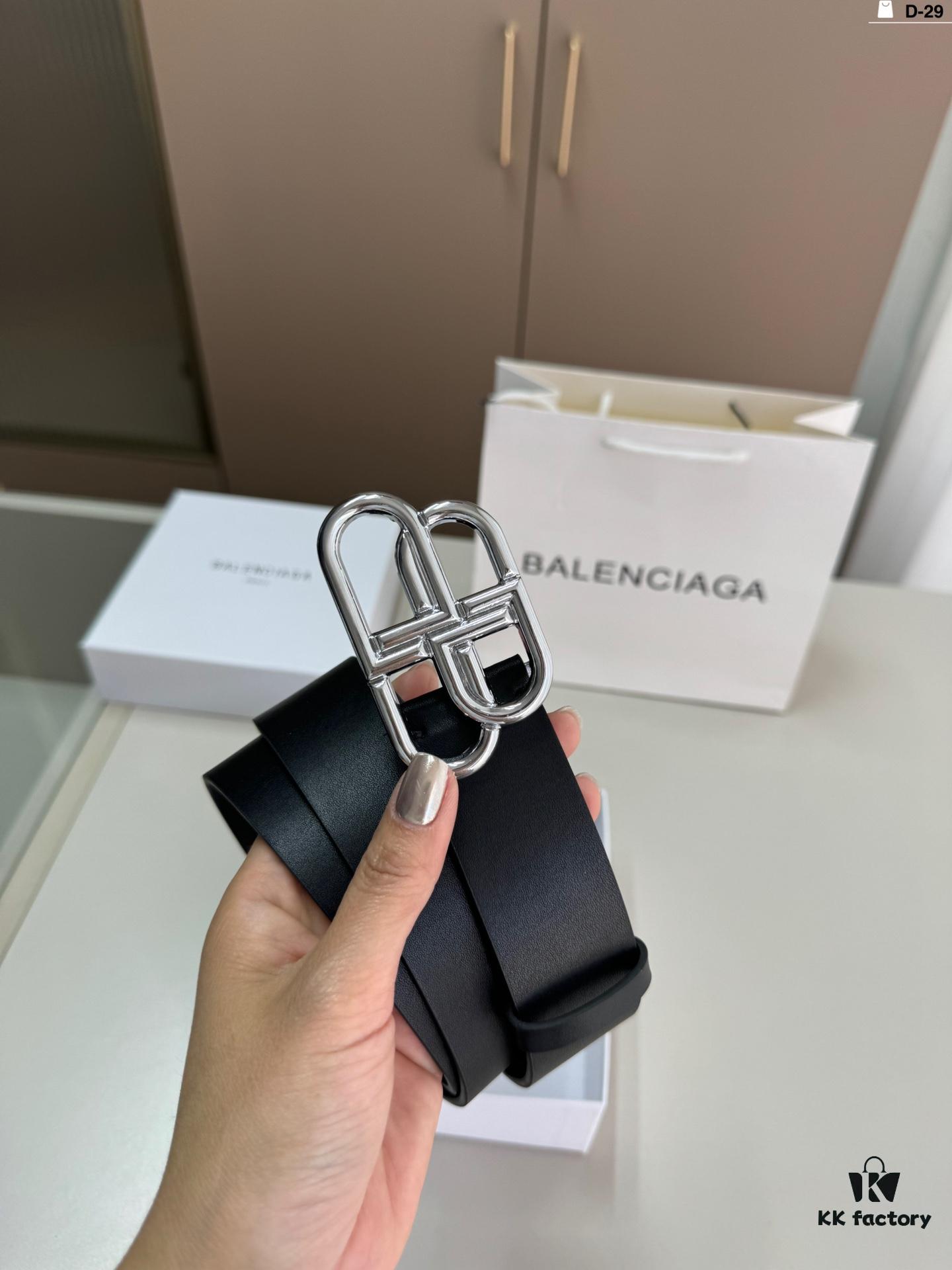 692fac7299f2d84055c865f5 Balenciaga Belt Leather Belt Men's Cowhide Belt D-29 Full Package