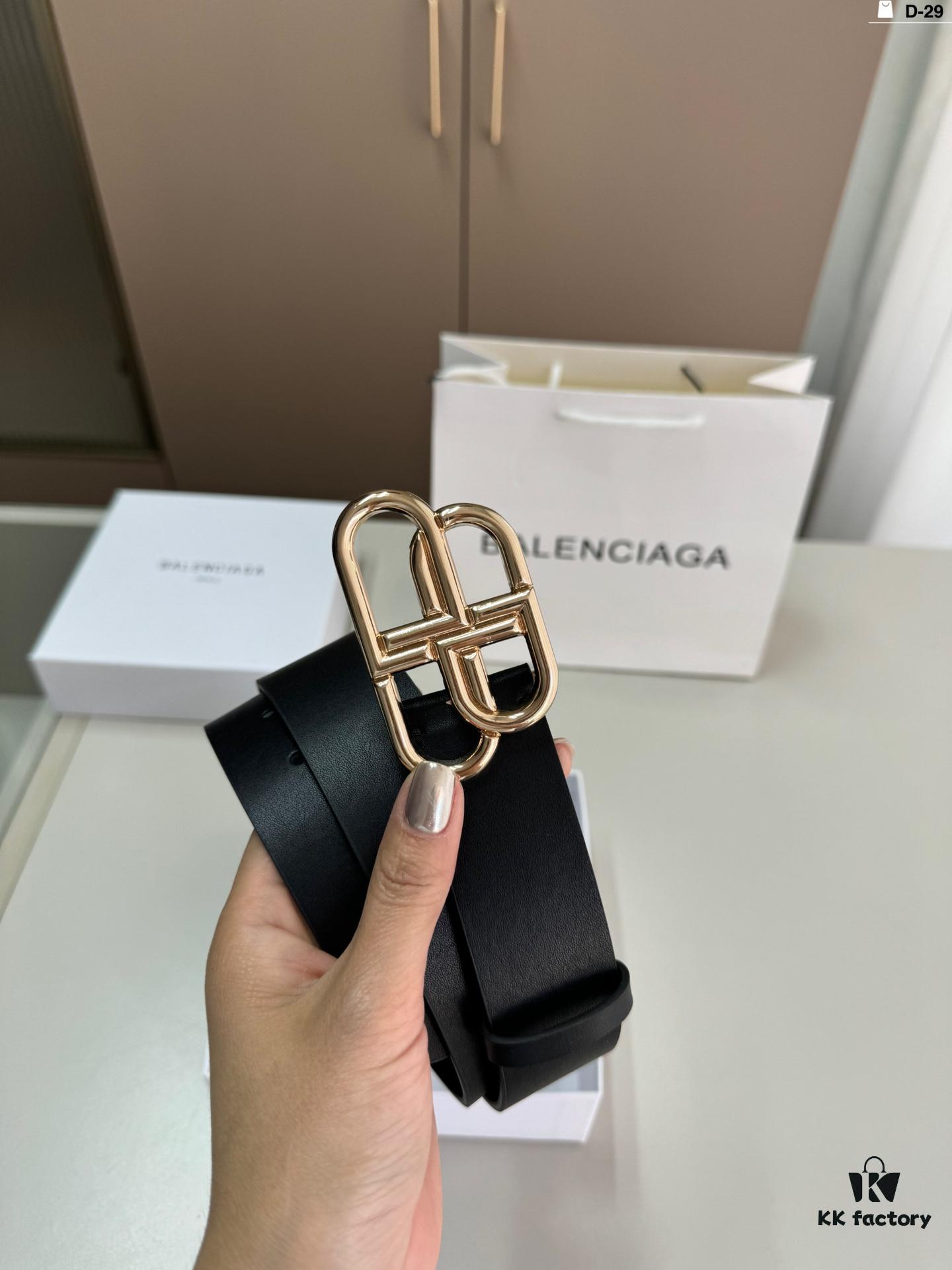 692fac7399f2d84055c865f7 Balenciaga Belt Leather Belt Men's Cowhide Belt D-29 Full Package