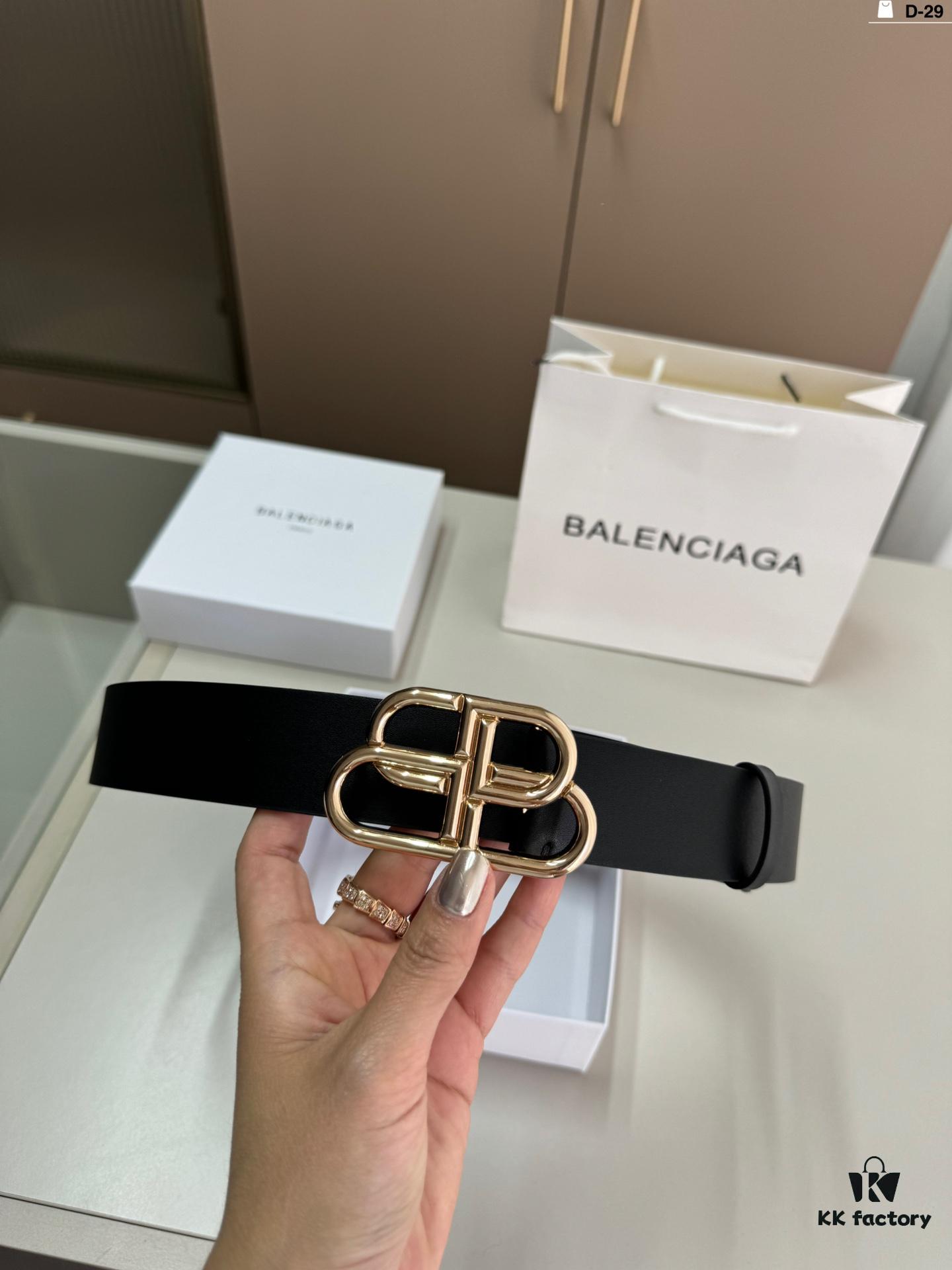 692fac7399f2d84055c865f8 Balenciaga Belt Leather Belt Men's Cowhide Belt D-29 Full Package