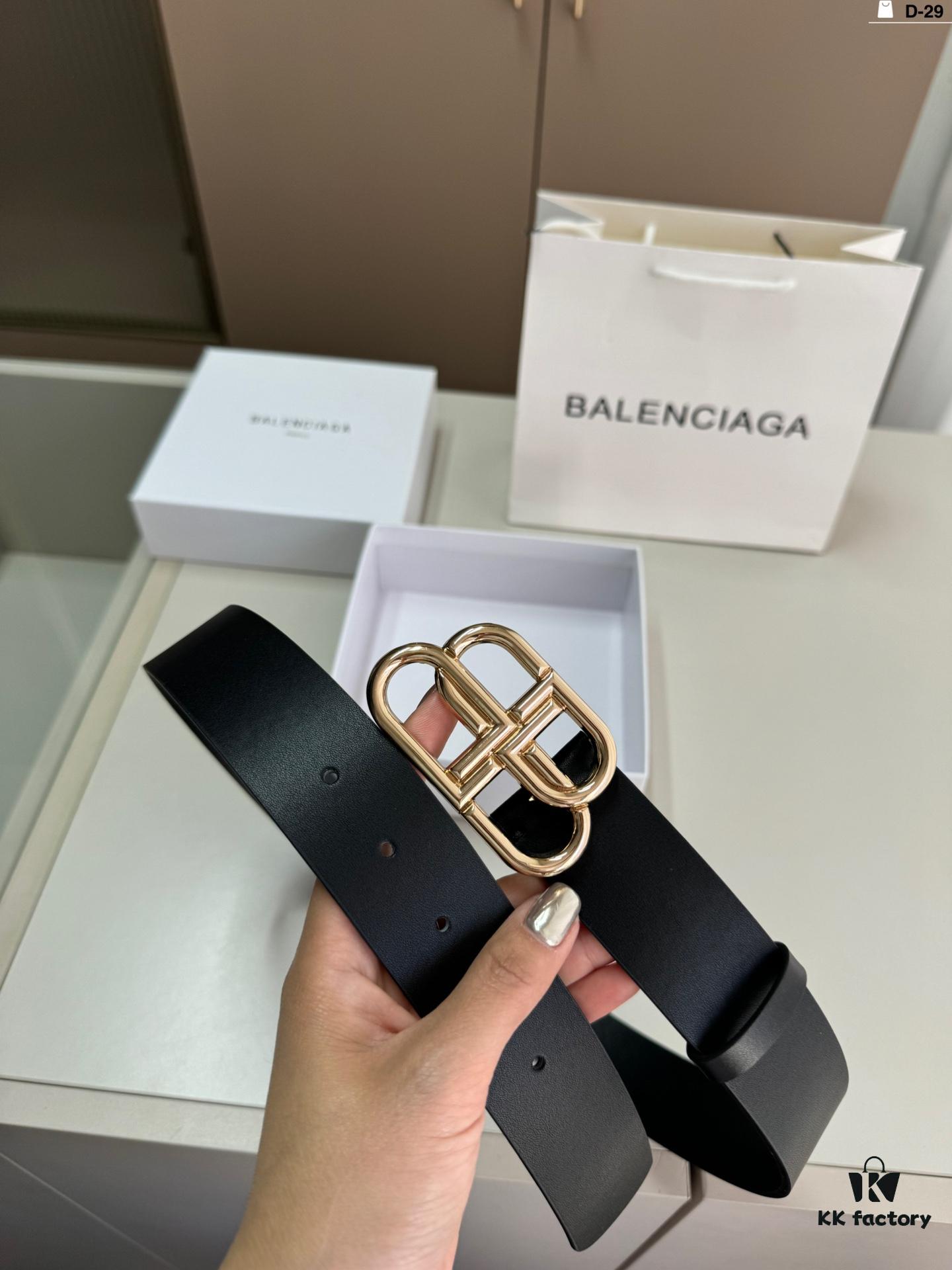 692fac7699f2d84055c865f9 Balenciaga Belt Leather Belt Men's Cowhide Belt D-29 Full Package