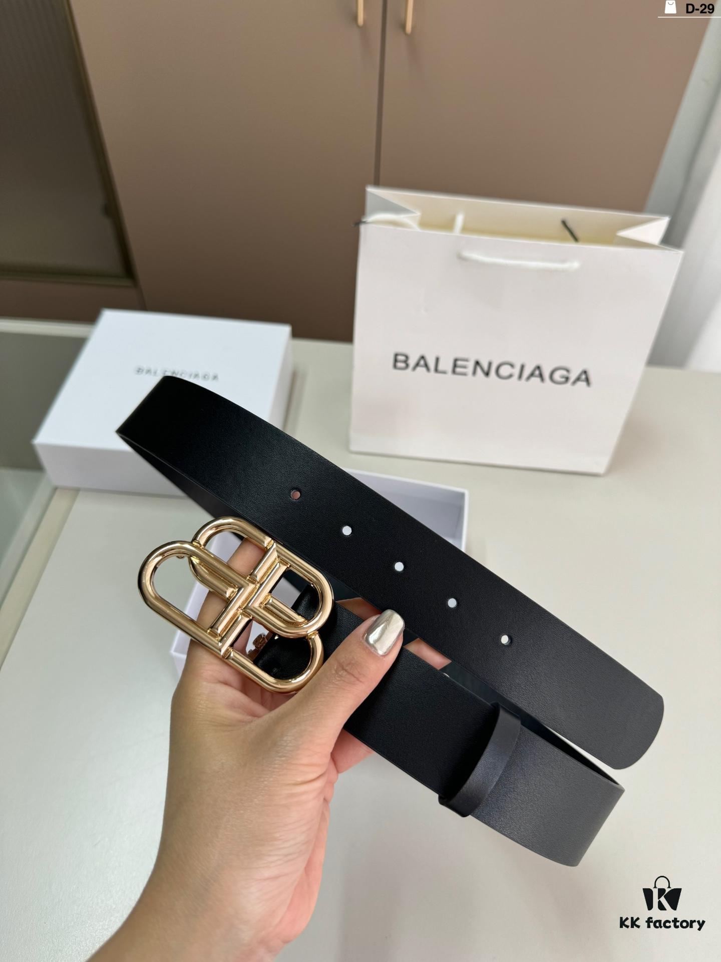 692fac7799f2d84055c865fd Balenciaga Belt Leather Belt Men's Cowhide Belt D-29 Full Package