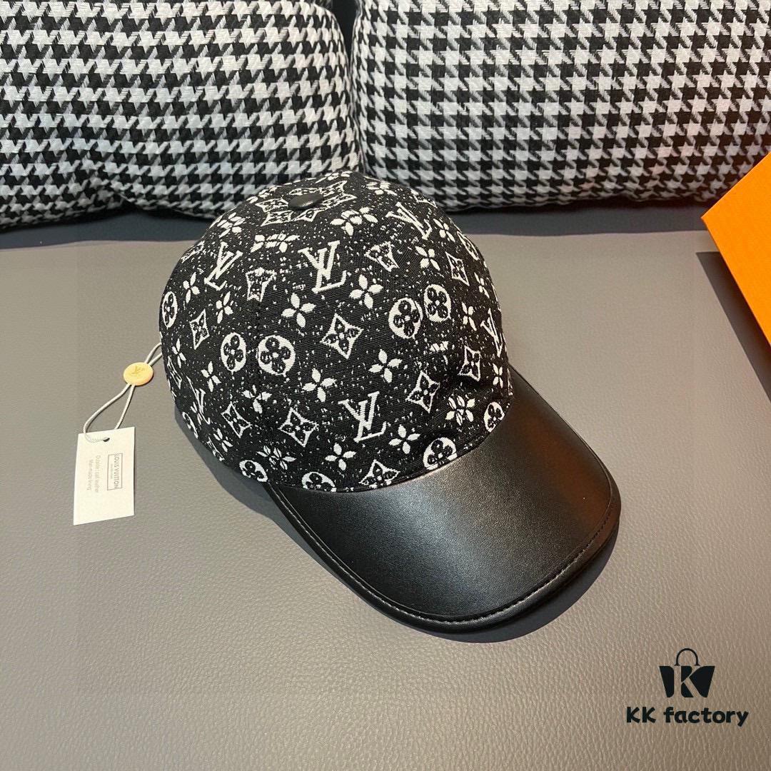 692fac8899f2d84055c86614 Box with Cloth Bag, LV (Louis Vuitton) New Original Single Baseball Cap, Cowhide Combined, 1:1 Mold Customized, Authentic Denim Fabric, Exquisite Craftsmanship, Superior Quality, Basic Head Circumference 56cm, Adjustable Patch
