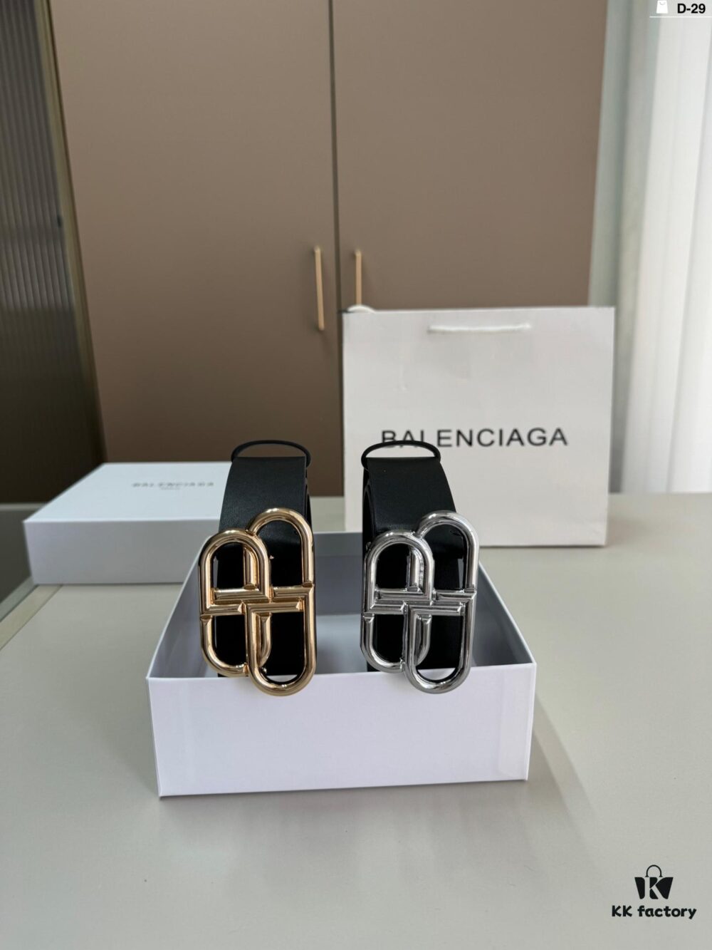 692fac8e99f2d84055c8661b Balenciaga Belt Leather Belt Men's Cowhide Belt D-29 Full Package
