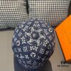 692fac8f99f2d84055c8661c Box and Cloth Bag Included, LV (Louis Vuitton) New Original Order Baseball Cap, Cowhide Leather Patchwork, 1:1 Mold Custom Made, Authentic Denim Fabric, Exquisite Craftsmanship, Premium Quality, Standard Head Circumference 56cm, Adjustable Strap