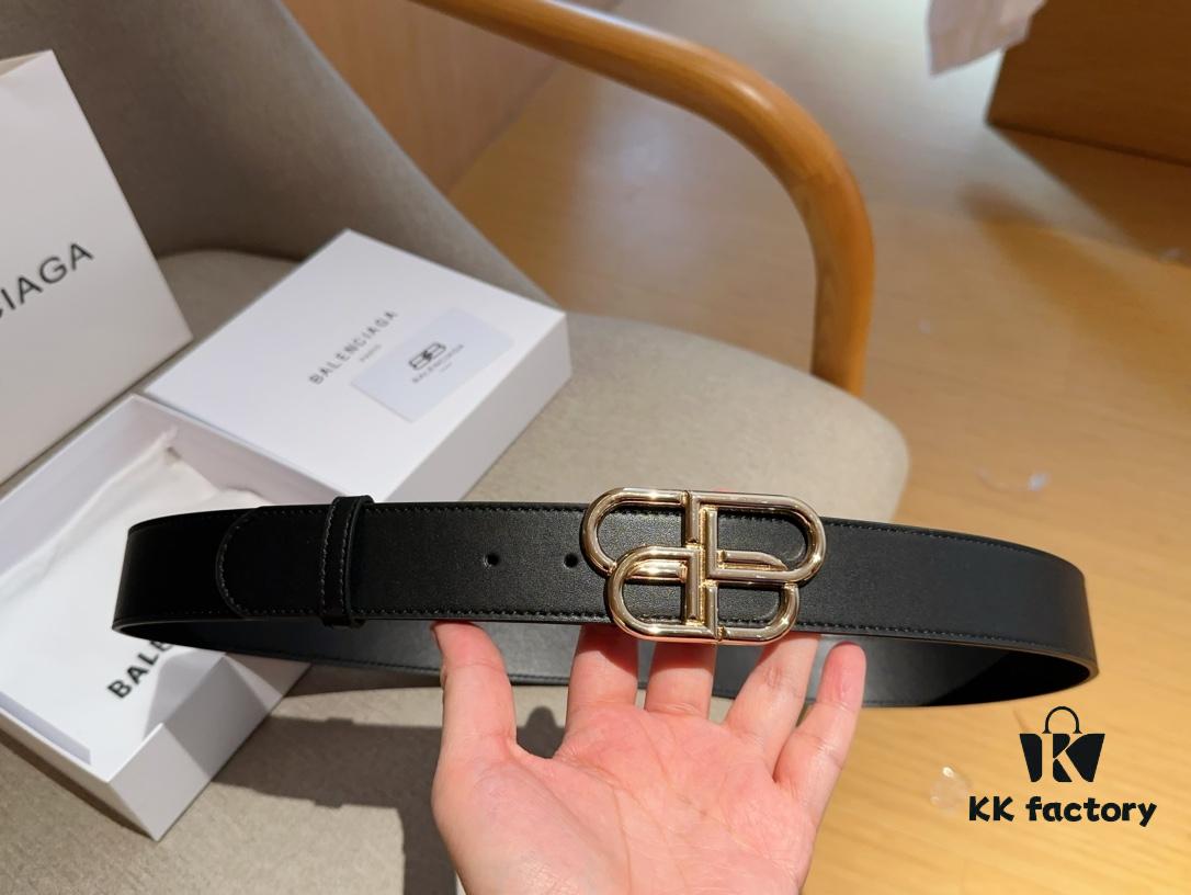 692fac9299f2d84055c86622 Balenciaga Men's Leather Belt with Full Packaging and Tote Bag
