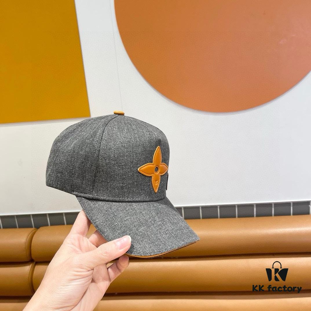 Louis Vuitton New Denim Baseball Cap with Patchwork Design