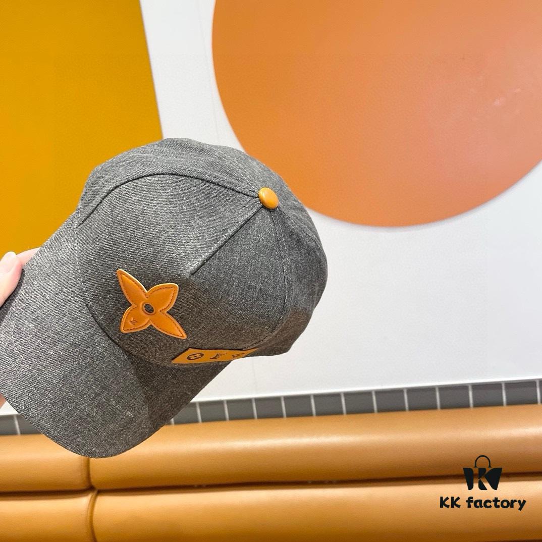 Louis Vuitton New Denim Baseball Cap with Patchwork Design