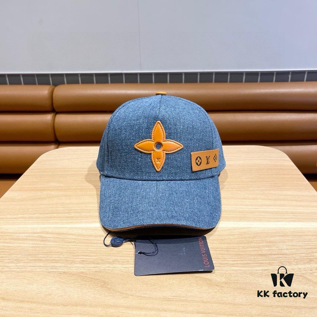 692facc999f2d84055c8668c Louis Vuitton New Patchwork Denim Baseball Cap