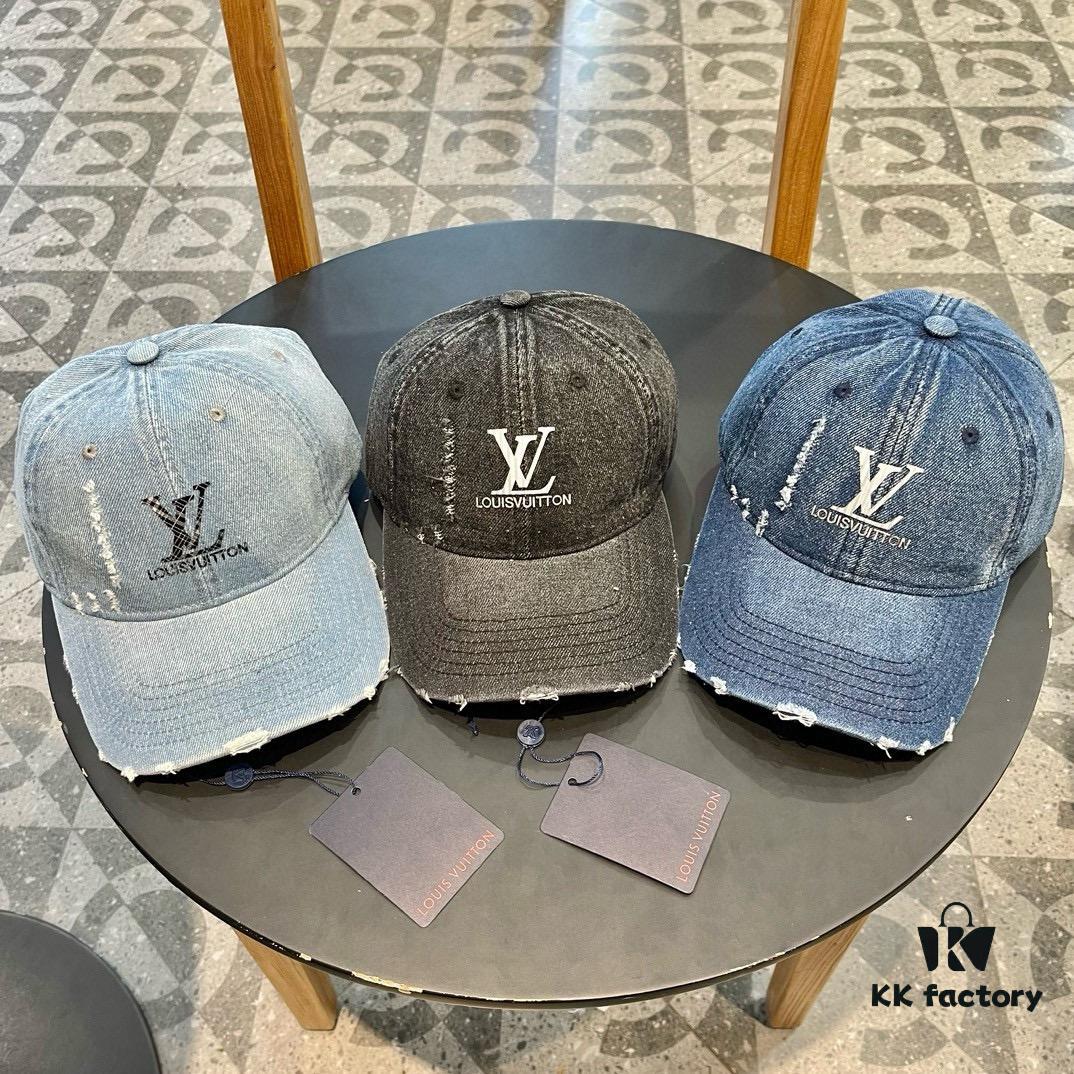 692facd599f2d84055c866a2 Louis Vuitton LV Embroidered Baseball Cap, New Arrival from Official Counter, Unisex Sun Hat, Fisherman Cap, Knit Cap