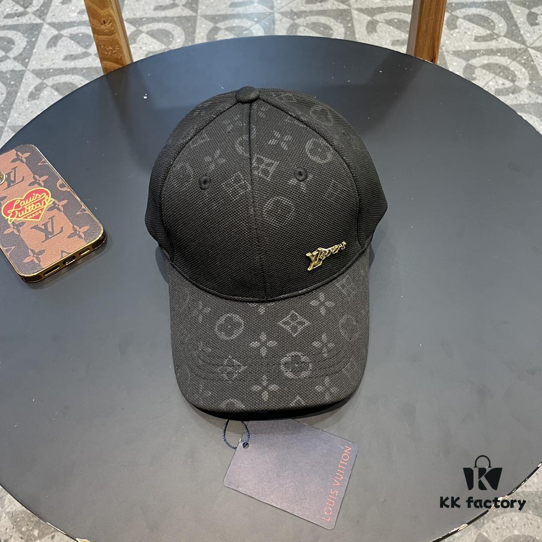 692facfe99f2d84055c866f5 LV (Louis Vuitton) New Original Single Baseball Cap, Embossed Cowhide, 1:1 Mold Customized, Authentic Denim Fabric, Exquisite Craftsmanship, Excellent Quality, Basic Head Circumference 56cm, Adjustable Patch