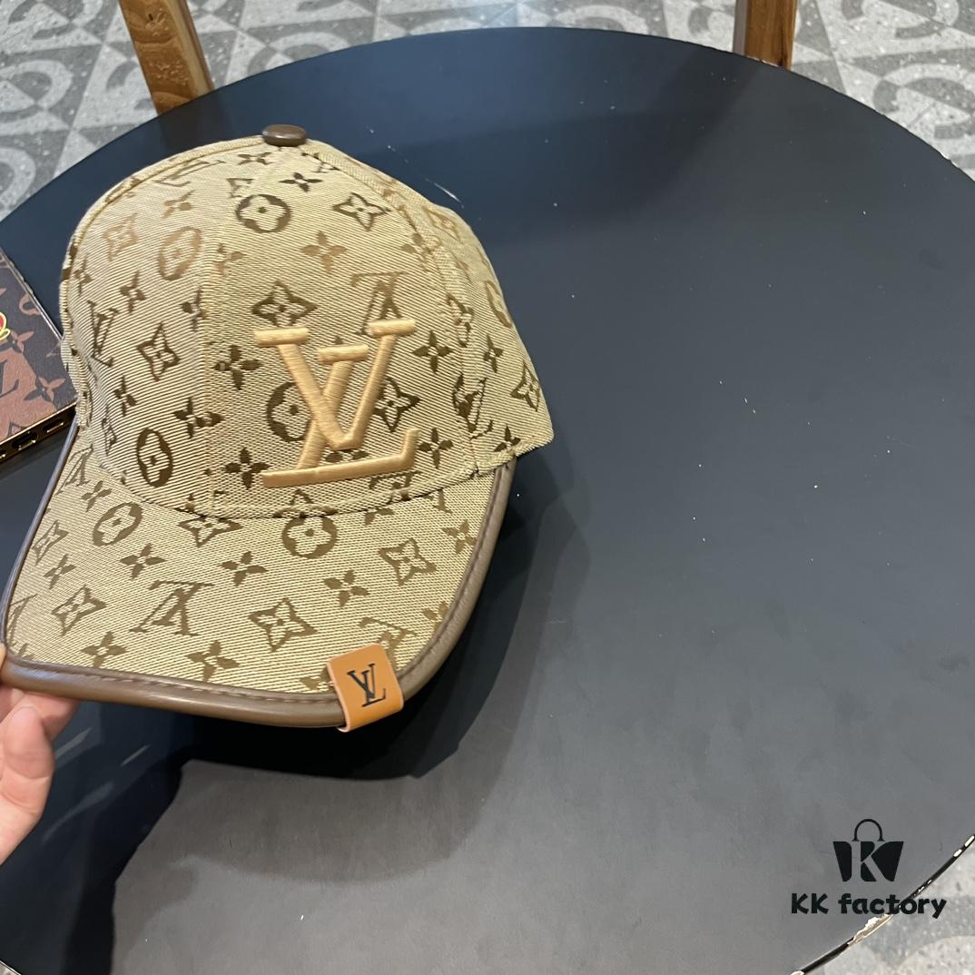 692fad0699f2d84055c86707 LV (Louis Vuitton) New Original Single Baseball Cap, Monogram Patchwork, 1:1 Mold Customized, Authentic Canvas Fabric with Store-Grade Monogram Leather, Heavy Embroidery, Exquisite Craftsmanship