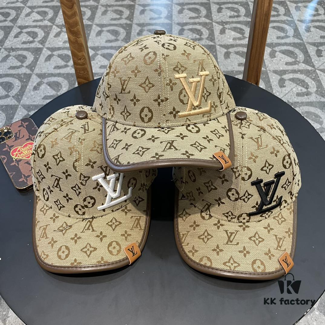 692fad0799f2d84055c86708 LV (Louis Vuitton) New Original Single Baseball Cap, Monogram Patchwork, 1:1 Mold Customized, Authentic Canvas Fabric with Store-Grade Monogram Leather, Heavy Embroidery, Exquisite Craftsmanship