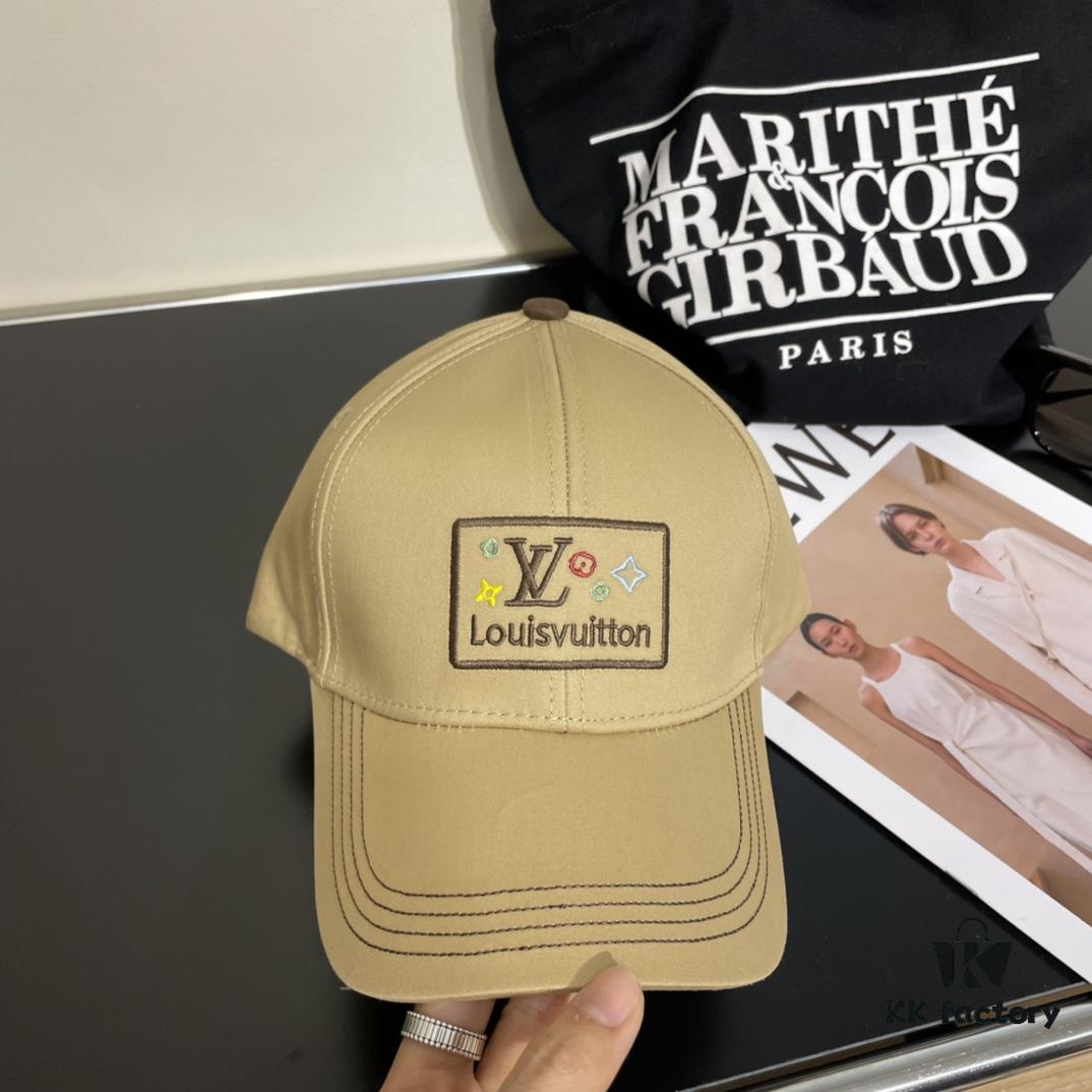 692fad1f99f2d84055c86735 LV Louis Vuitton Original Embroidered Baseball Cap, Store Hot-Selling Style, Cotton Lining, Lightweight and Breathable