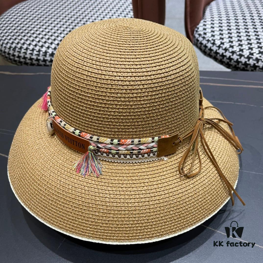692fad8499f2d84055c867e8 LV Louis Vuitton 2024 New Sun Straw Hat 😍 Beach Style, Simple and Elegant Design, Stylish New Silhouette, Must-Have for Outings