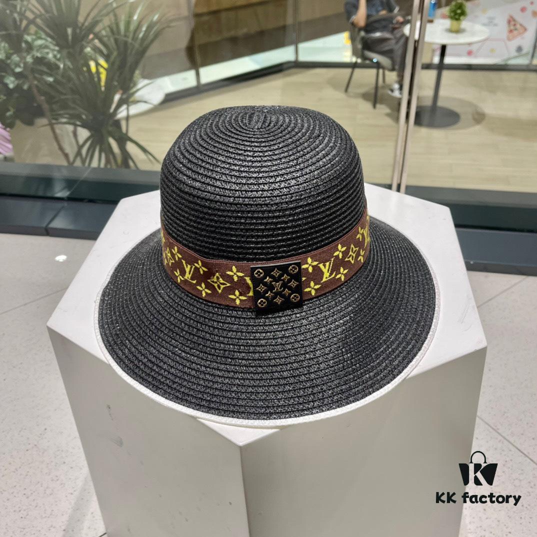 692fad9599f2d84055c86804 2023 New LV Straw Classic Popular Bucket Hat, Fashionable and Elegant, Simple and Versatile