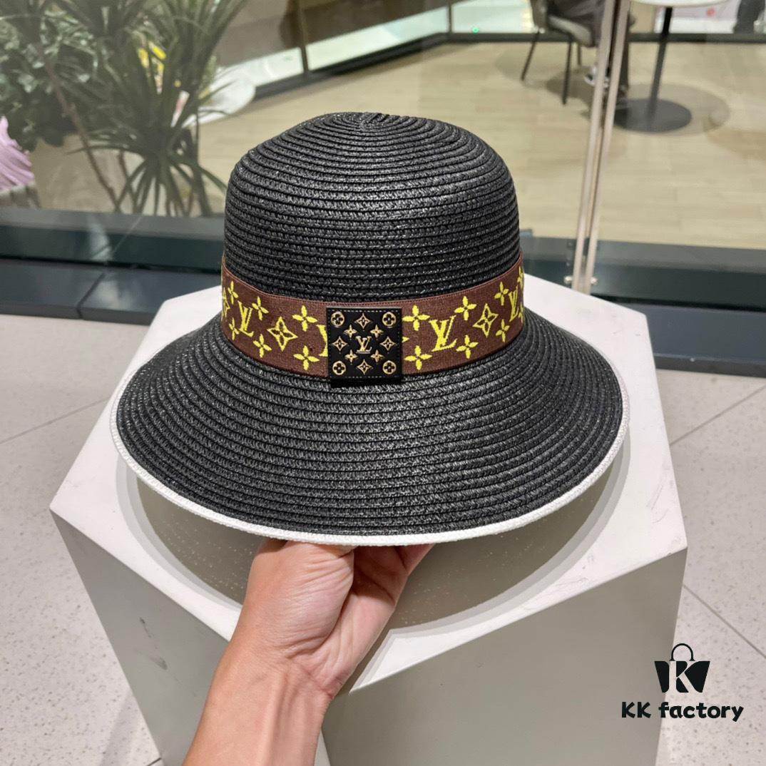692fad9799f2d84055c86808 2023 New LV Straw Classic Popular Bucket Hat, Fashionable and Elegant, Simple and Versatile