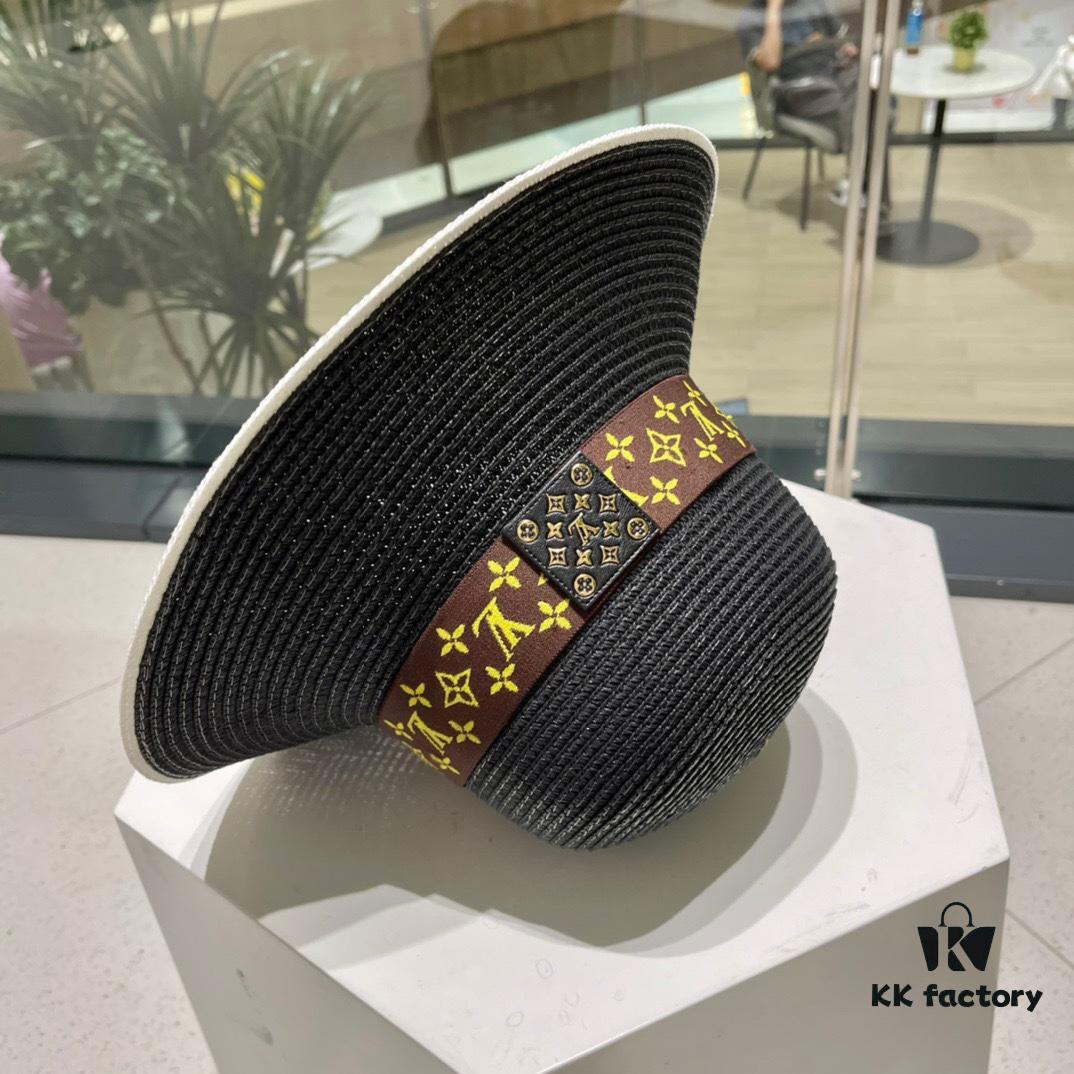 692fad9999f2d84055c8680a 2023 New LV Straw Classic Popular Bucket Hat, Fashionable and Elegant, Simple and Versatile