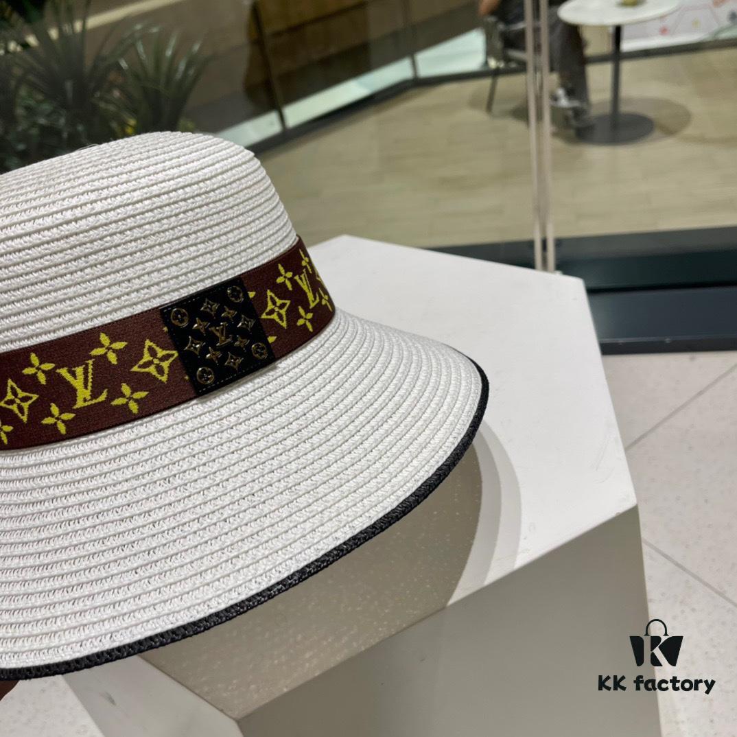 692fad9c99f2d84055c8680f 2023 New LV Woven Classic Popular Bucket Hat, Straw Hat, Dress Hat – Simple and Elegant, Versatile Accessory
