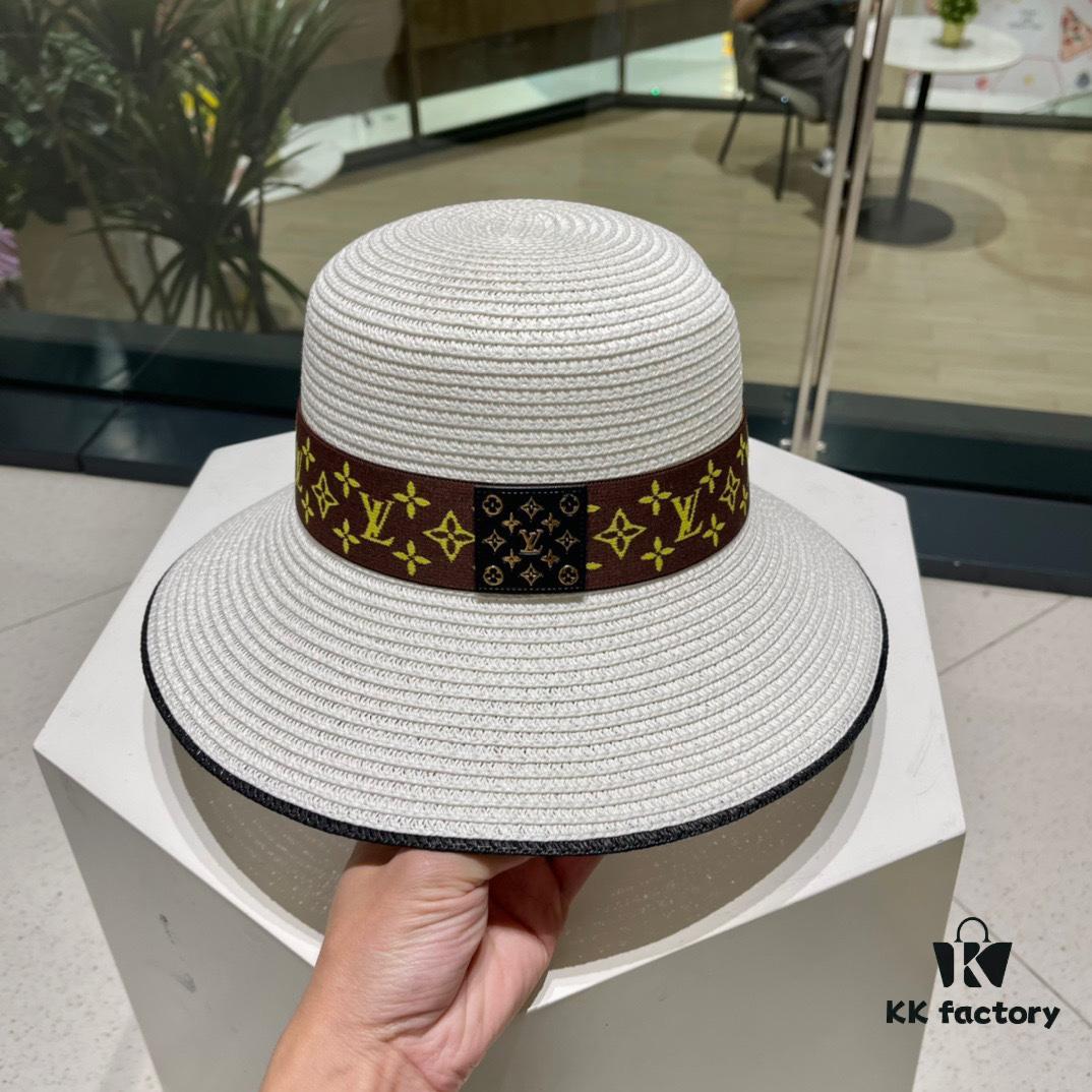 692fad9d99f2d84055c86811 2023 New LV Woven Classic Popular Bucket Hat, Straw Hat, Dress Hat – Simple and Elegant, Versatile Accessory