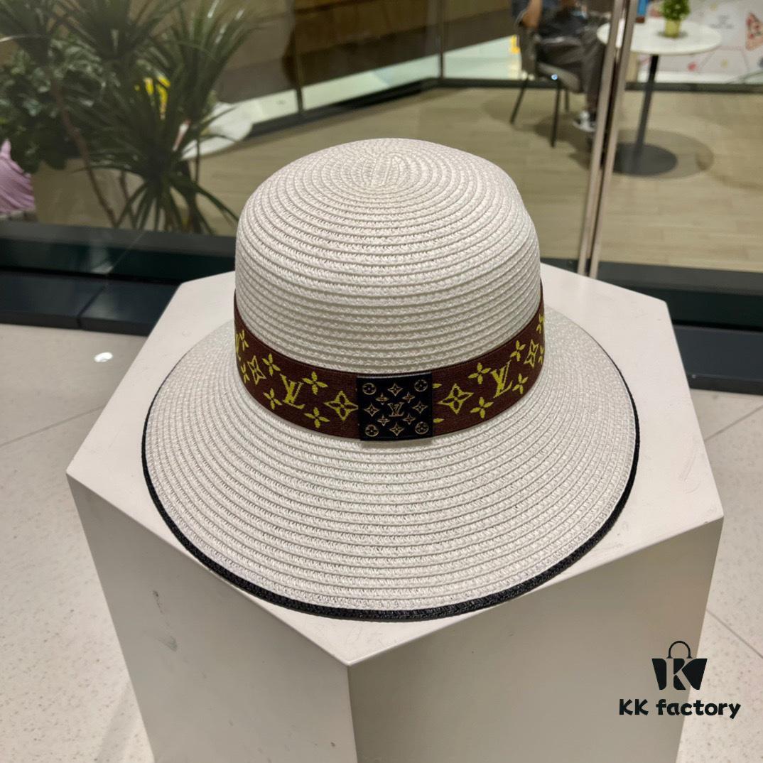 692fad9e99f2d84055c86812 2023 New LV Woven Classic Popular Bucket Hat, Straw Hat, Dress Hat – Simple and Elegant, Versatile Accessory