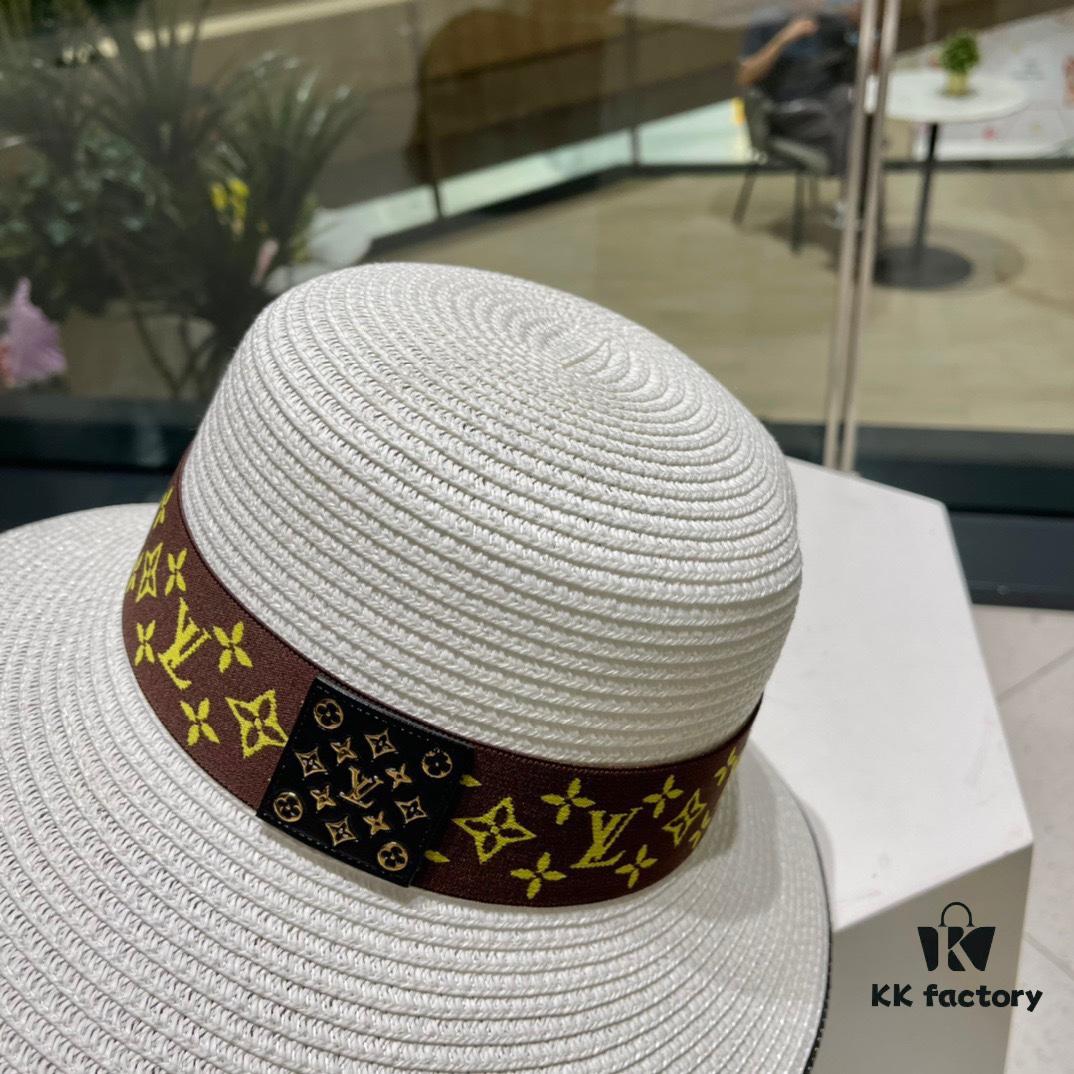 692fada099f2d84055c86815 2023 New LV Woven Classic Popular Bucket Hat, Straw Hat, Dress Hat – Simple and Elegant, Versatile Accessory