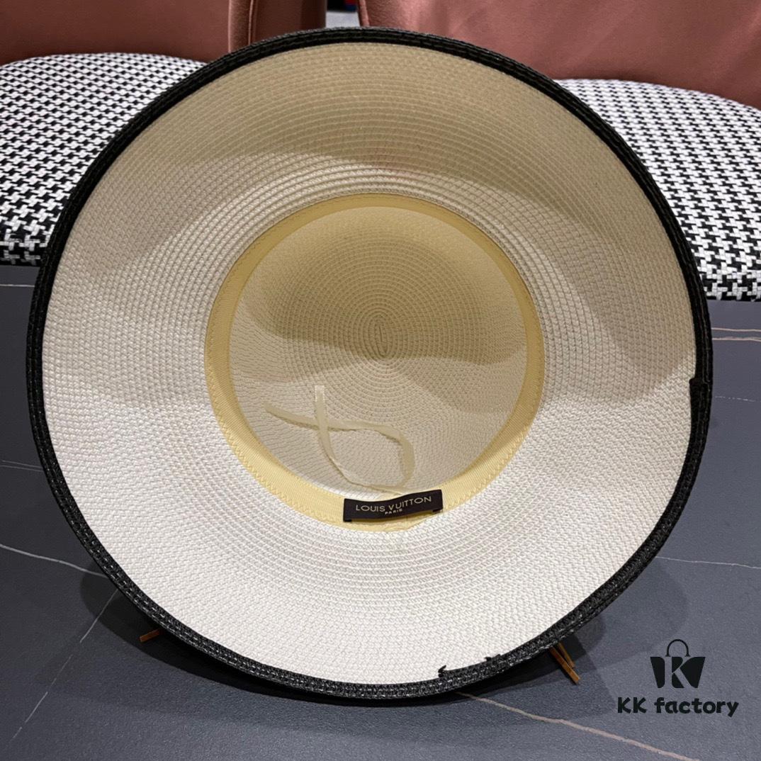 692fadde99f2d84055c86864 LV Louis Vuitton 2024 New Sun Protection Straw Hat 😍 Beach Style, Simple and Elegant, Trendy Silhouette, Must-Have for Outings