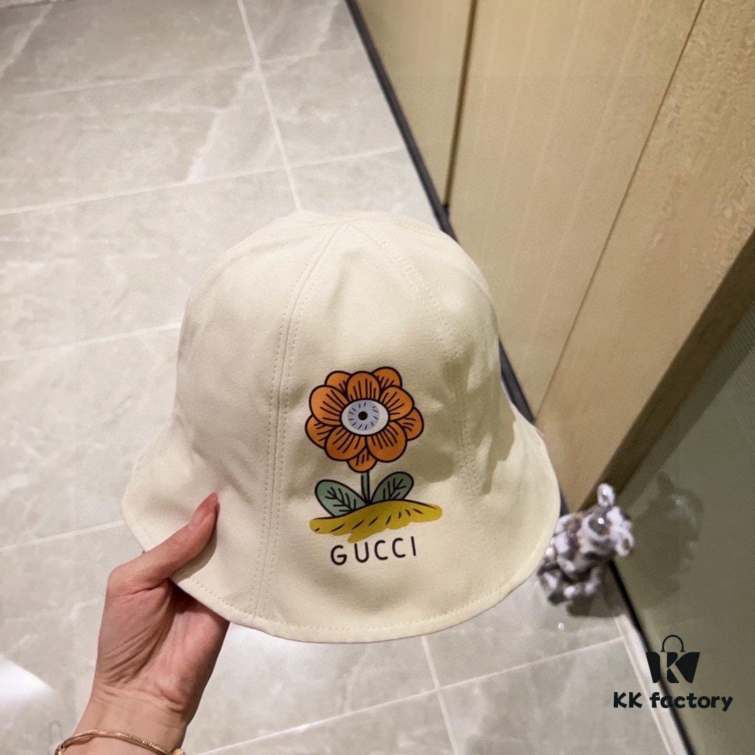 692fae7699f2d84055c8698a Gucci 2024 New Spring/Summer Dome Floral Bucket Hat with Dust Bag