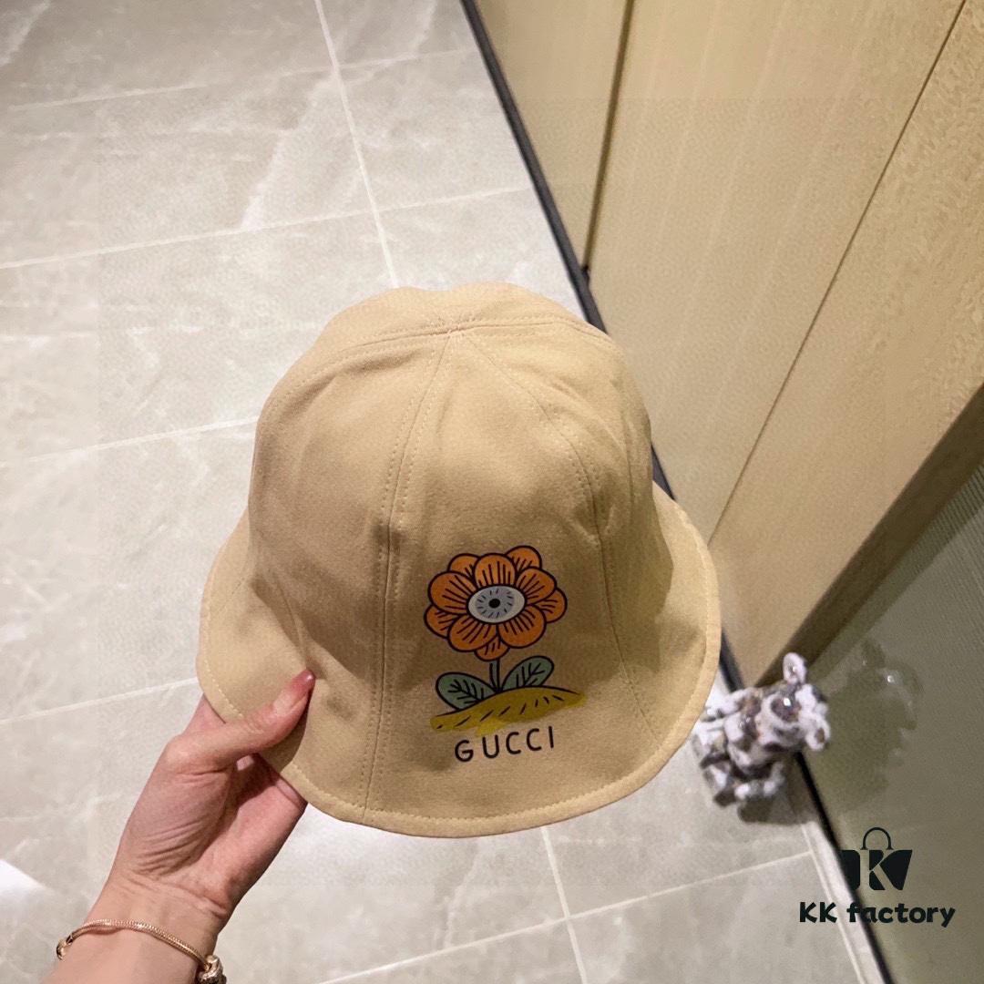 692fae7b99f2d84055c86996 Gucci 2024 New Spring/Summer Dome Flower Popular Bucket Hat