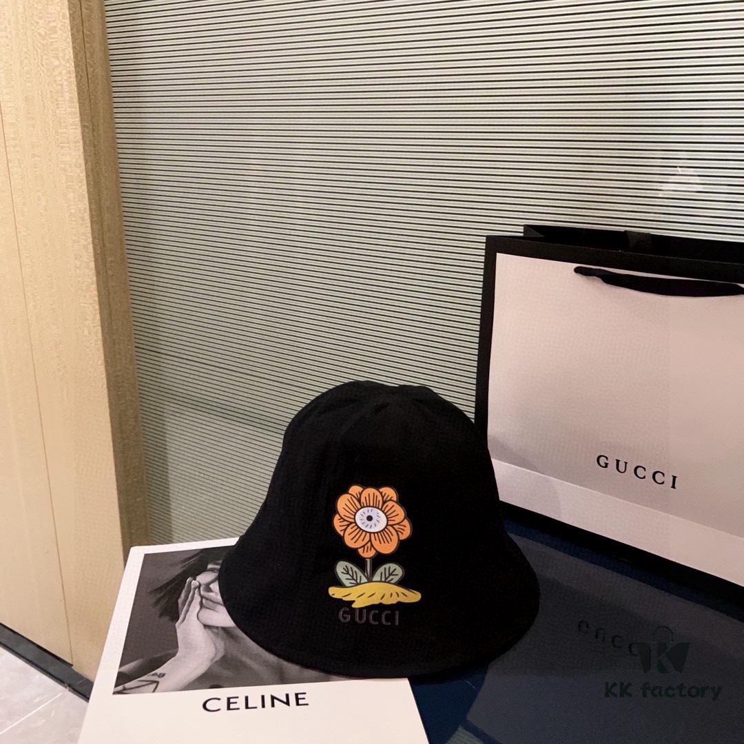 692fae7d99f2d84055c86999 Gucci 2024 Spring/Summer New Arrival Dome Fisherman Hat with Small Flowers