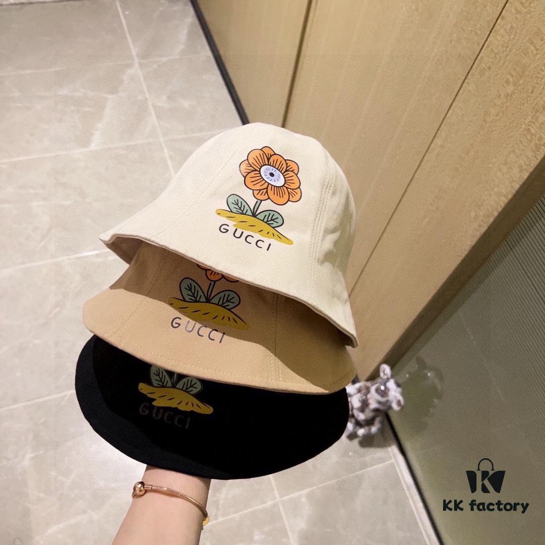 692fae8099f2d84055c869a0 Gucci 2024 New Spring/Summer Dome Flower Popular Bucket Hat