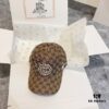 Special Price 💛 With Dust Bag. [GUCCI] 2024 Spring Collection Heavy Embroidered Baseball Cap, Classic Counter Style Unisex Fisherman Cap Knit Hat