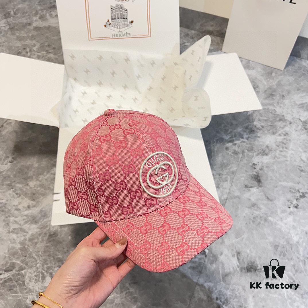 Special Price 💛 Comes with Dust Bag. [GUCCI] 2024 Spring/Summer New Arrival Heavy Embroidered Baseball Cap, Classic Counter Style, Unisex Fisherman Knit Hat