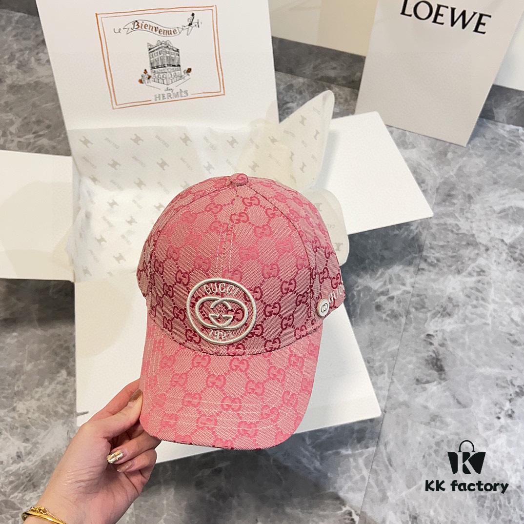 Special Price 💛 Comes with Dust Bag. [GUCCI] 2024 Spring/Summer New Arrival Heavy Embroidered Baseball Cap, Classic Counter Style, Unisex Fisherman Knit Hat
