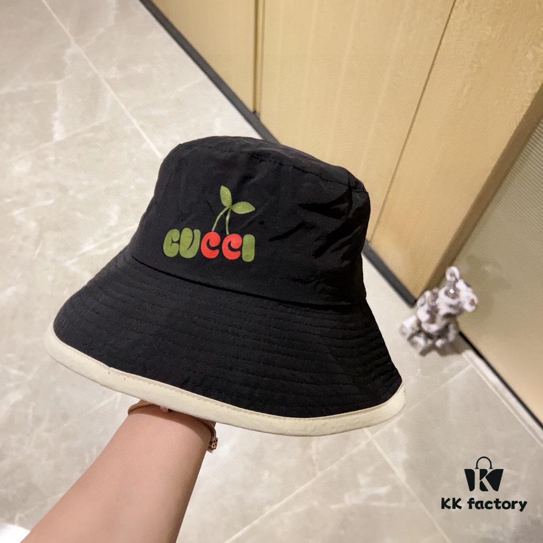 692fae9a99f2d84055c869e0 GUCCI x Dust Bag Included 2024 New Arrival Color-Block Candy-Tone Unisex Fisherman Hat
