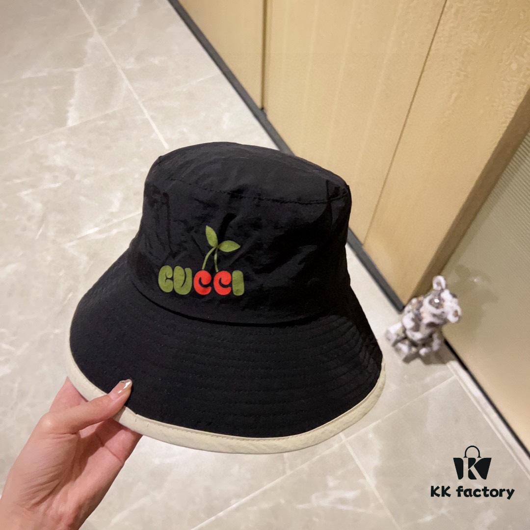 692fae9b99f2d84055c869e2 GUCCI x Dust Bag Included 2024 New Arrival Color-Block Candy-Tone Unisex Fisherman Hat