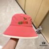 692fae9c99f2d84055c869e5 GUCCI Unisex 2024 New Arrival Multicolor Candy-Tone Adjustable Fisherman Hat with Dust Bag