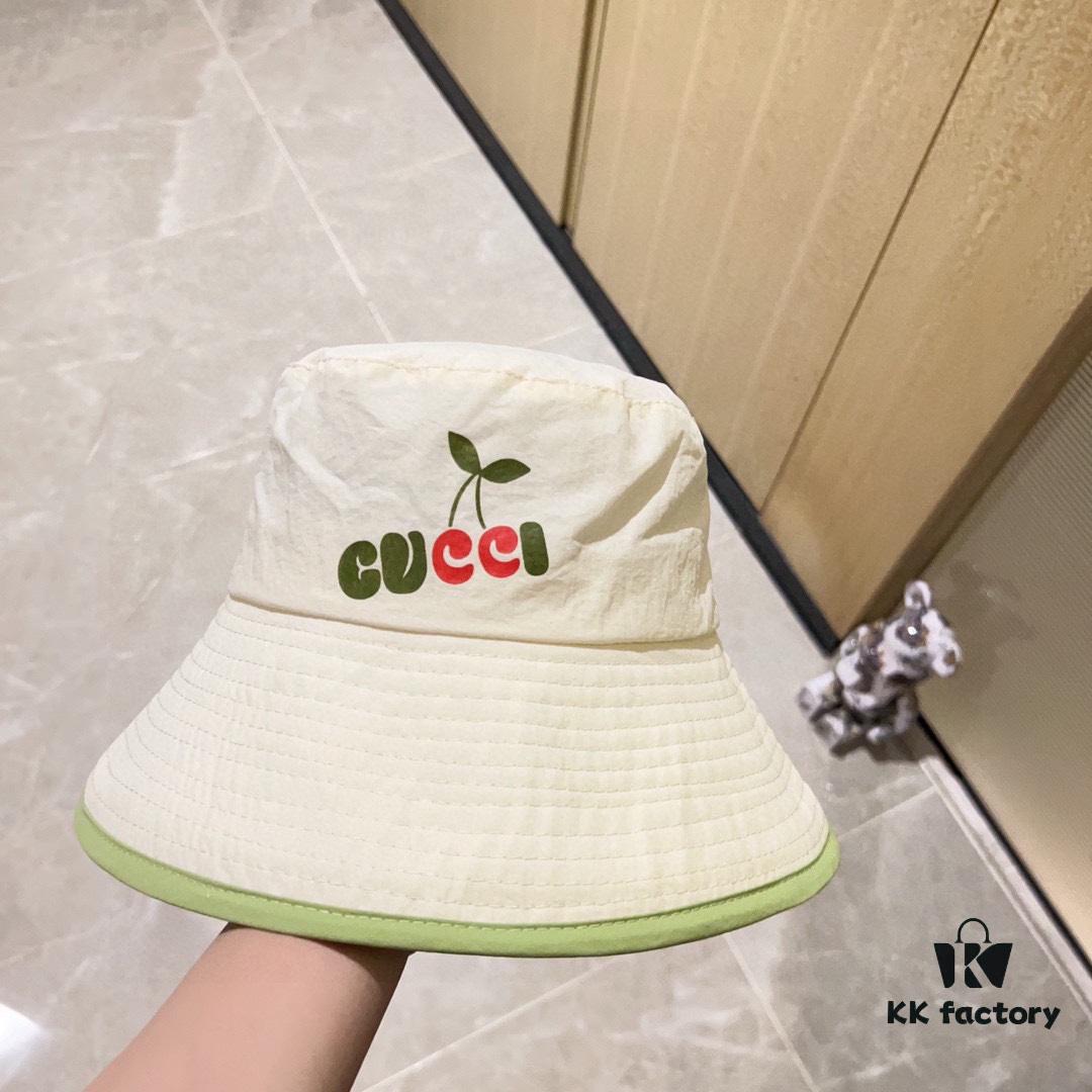 692faea499f2d84055c869f7 GUCCI Unisex 2024 New Arrival Color-Block Candy-Tone Adjustable Fisherman Hat with Dust Bag