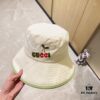 692faea599f2d84055c869fa GUCCI Unisex 2024 New Arrival Color-Block Candy-Tone Adjustable Fisherman Hat with Dust Bag