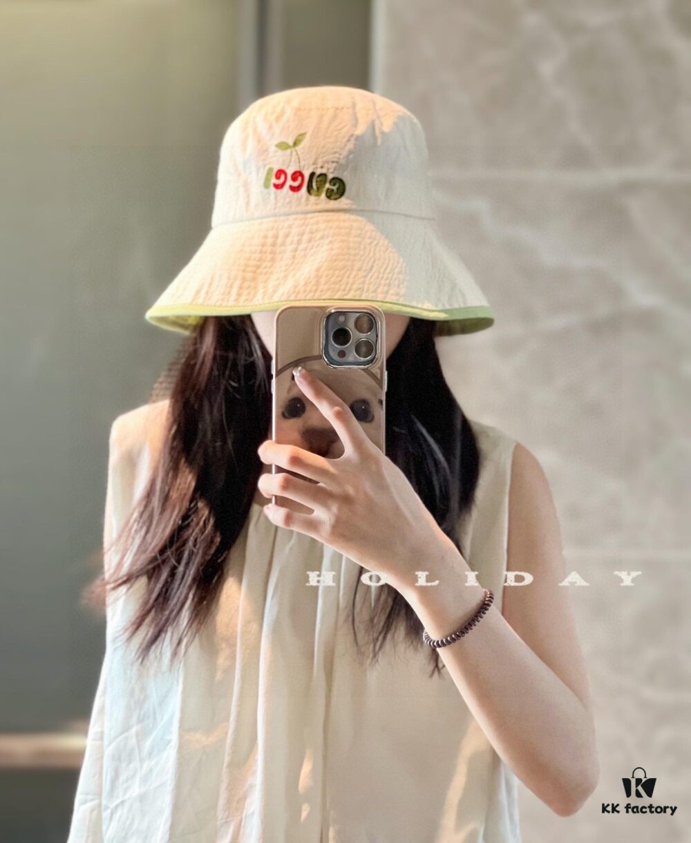 692faea699f2d84055c869fd GUCCI Unisex 2024 New Arrival Color-Block Candy-Tone Adjustable Fisherman Hat with Dust Bag
