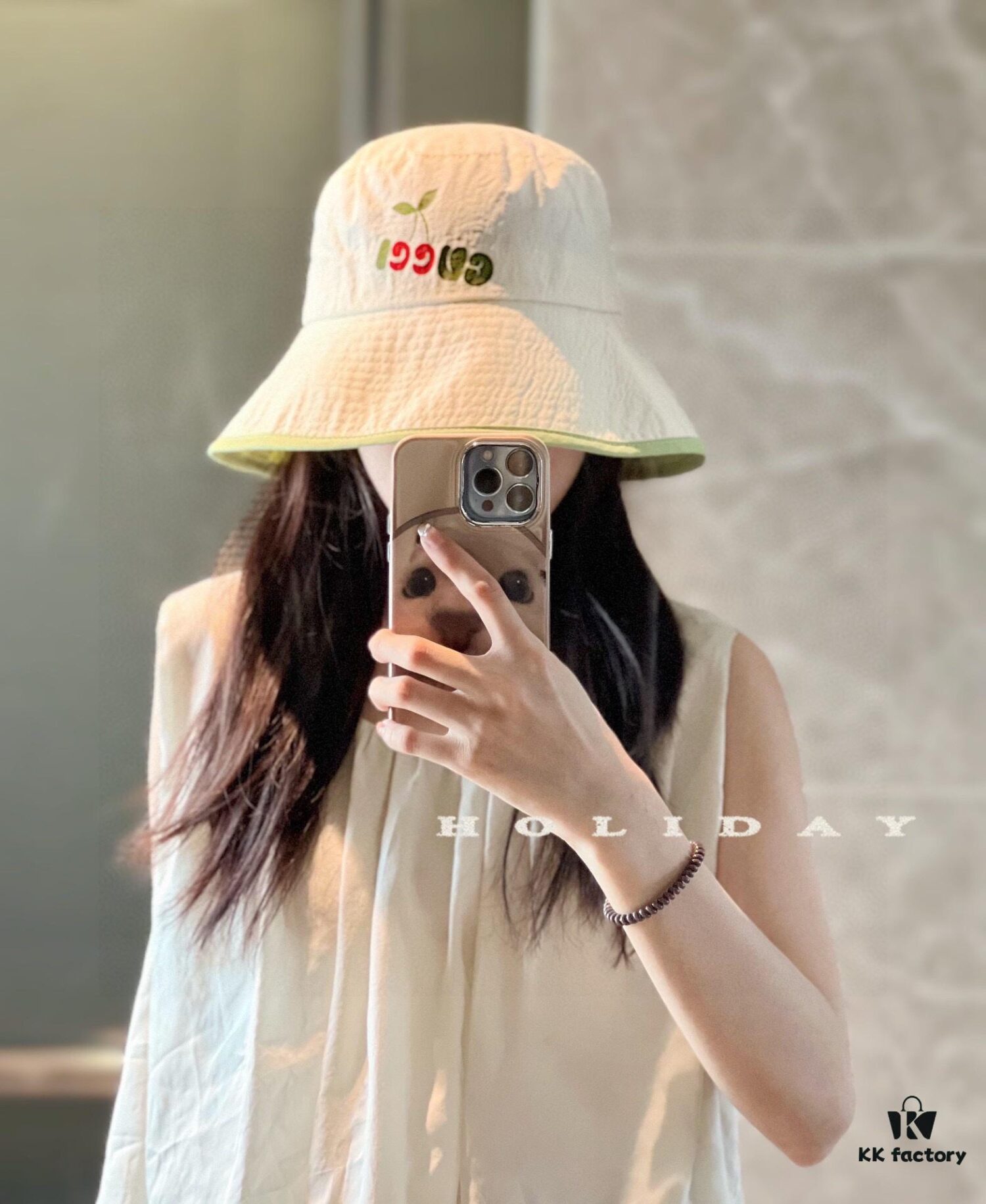 692faea699f2d84055c869fd GUCCI Unisex 2024 New Arrival Color-Block Candy-Tone Adjustable Fisherman Hat with Dust Bag