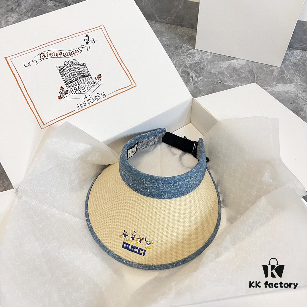 692faeb699f2d84055c86a24 GUCCI x Summer 2024 New Arrivals - Patchwork Rhinestone Sun Hat with Open Crown, Dust Bag Included