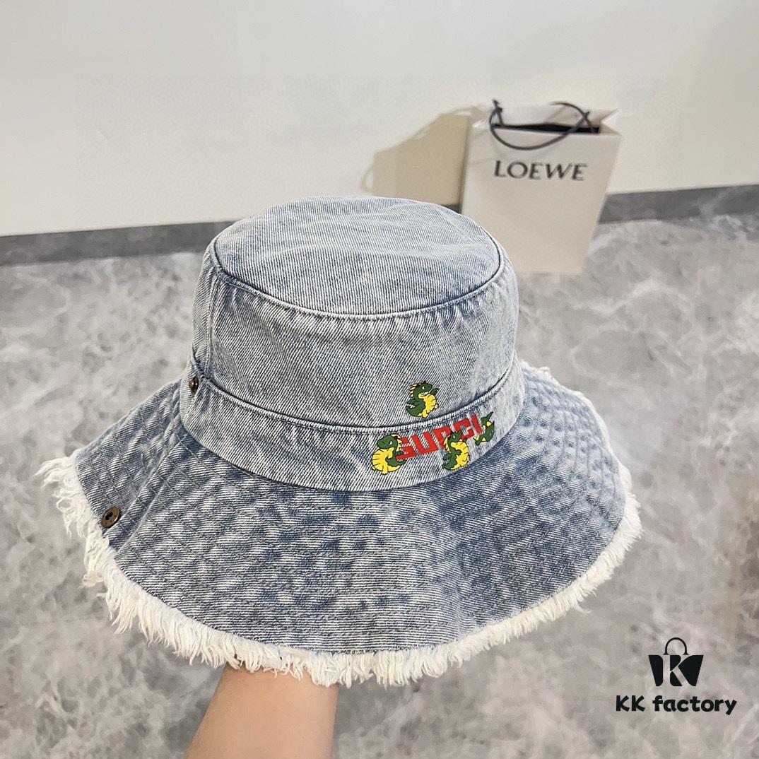 692faec199f2d84055c86a36 Gucci 2024 Spring New Arrival Denim Fisherman Hat, Unisex Fashion Style