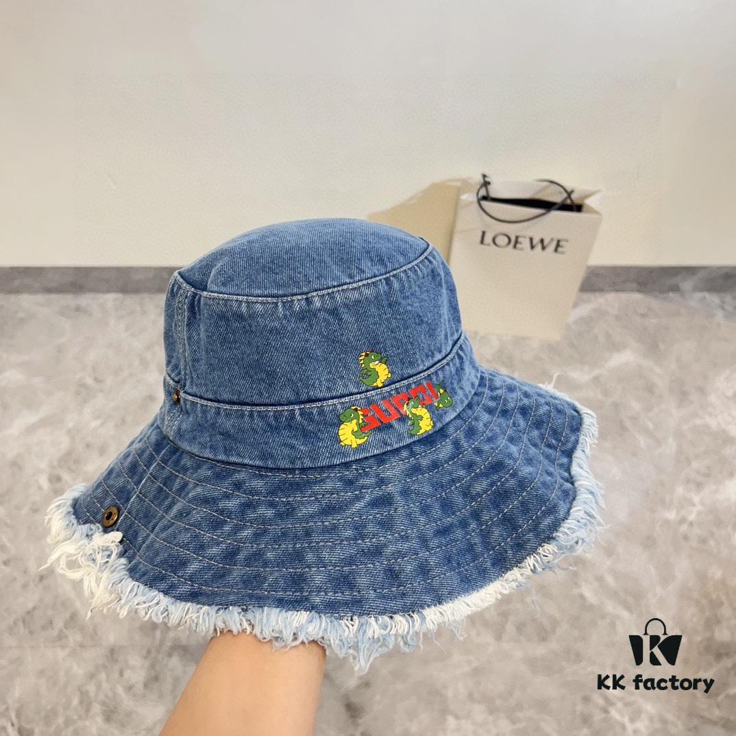 692faec599f2d84055c86a40 Gucci 2024 Spring New Arrival Denim Fisherman Hat, Unisex Fashion Style