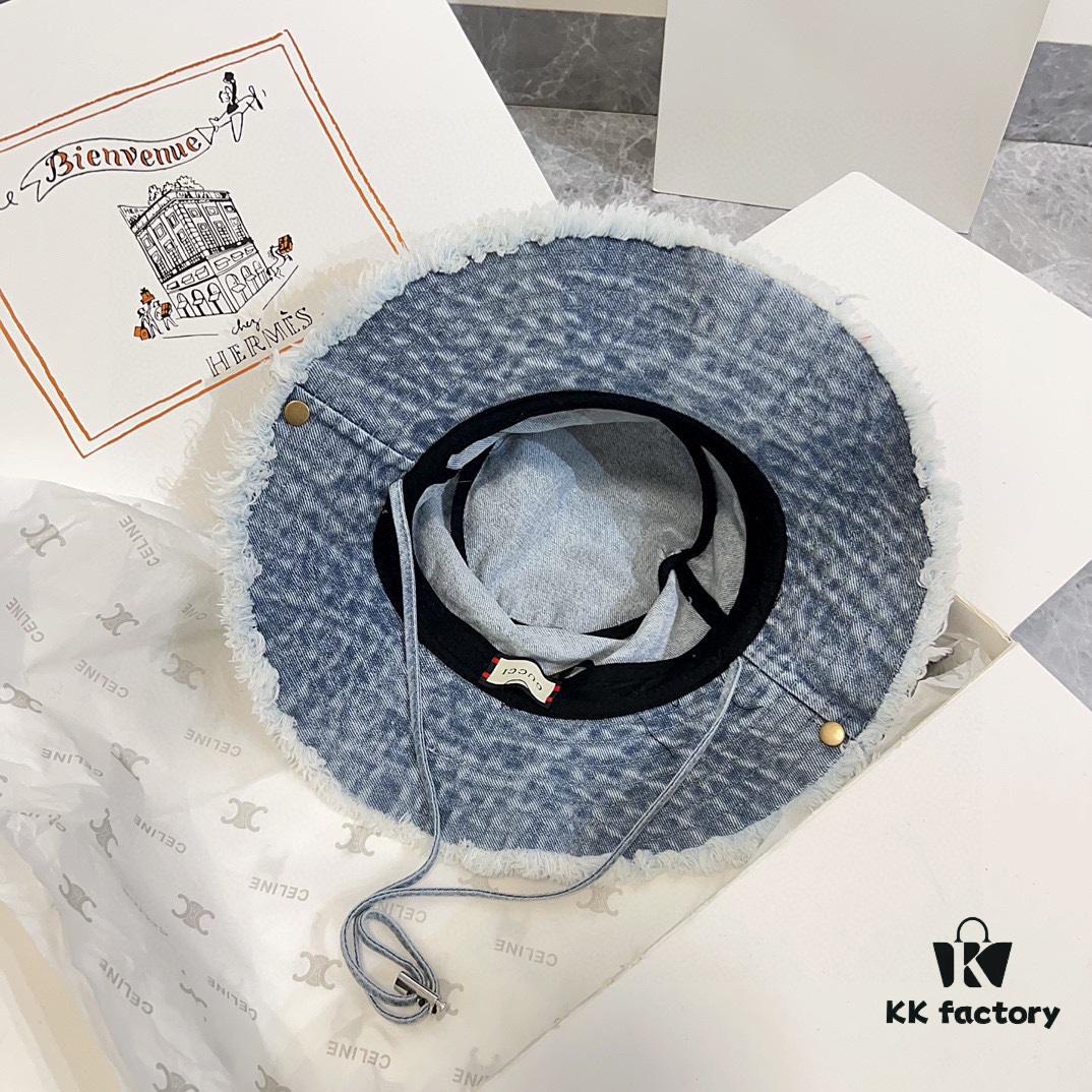 692faec899f2d84055c86a44 Gucci 2024 Spring New Arrival Denim Fisherman Hat, Unisex Fashion Style