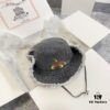 Gucci 2024 Spring New Arrival Denim Fisherman Hat, Unisex Fashion Style with Dragon Year Element