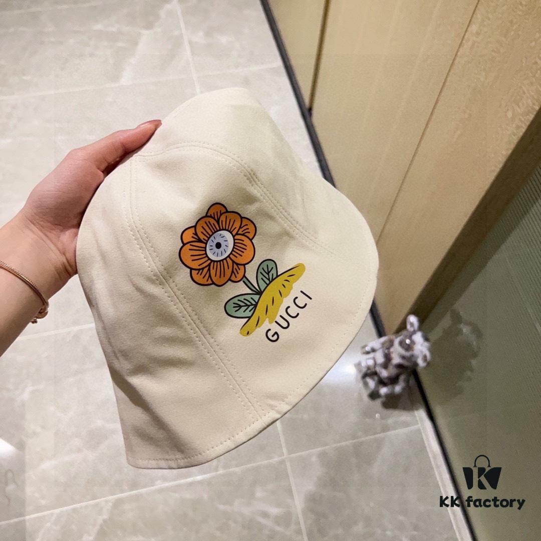 Gucci 2024 New Spring/Summer Dome Flower Popular Bucket Hat
