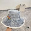 692faf2e99f2d84055c86ad5 Gucci 2024 Spring/Summer New Denim Fisherman Hat, Unisex Fashion Style with Dragon Year Element