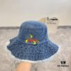 692faf3b99f2d84055c86ae7 Gucci 2024 Pre-Spring New Denim Fisherman Hat, Unisex Streetwear Style with Zodiac Dragon Year Element