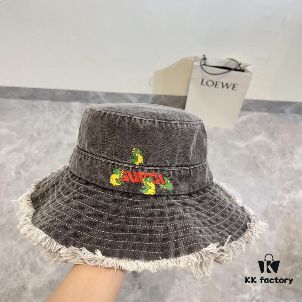692faf3f99f2d84055c86aed Gucci 2024 Spring New Arrival Denim Fisherman Hat, Unisex Fashion Style